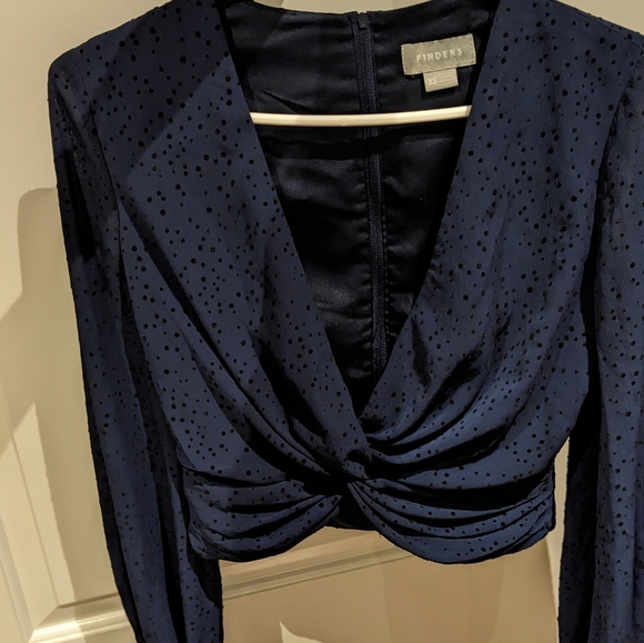 Beautiful lined crop blouse - Picture 1 of 2